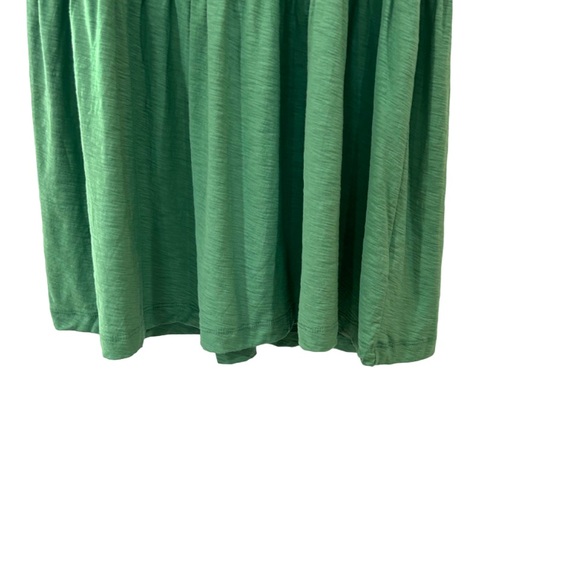 Nation LTD Jacie midi dress S green tiered smocked nap flutter Pima cotton NWT - Picture 6 of 11